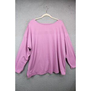 J.Jill Fit Crossover Back Purple Tee-Size 3X